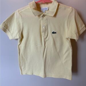 Lacoste Kids Yellow Polo Shirt